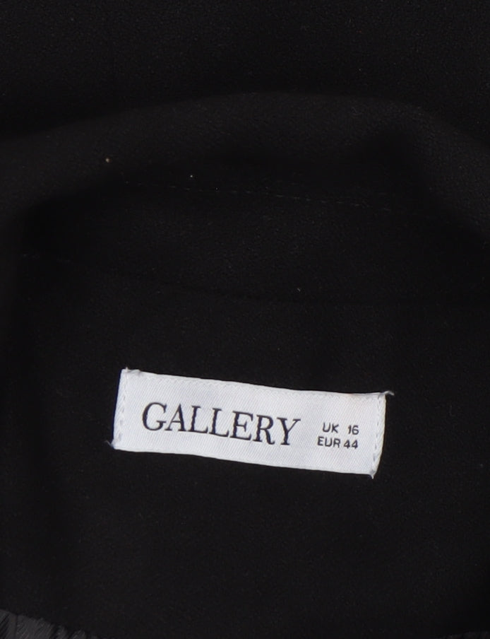Womens UK Size 16 Gallery Regular Black Blazer