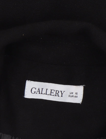 Womens UK Size 16 Gallery Regular Black Blazer