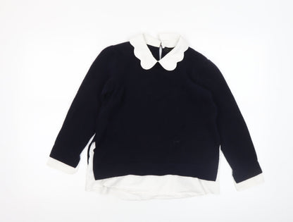 Womens UK Size 14 Ted Baker Blue Pullover Jumper