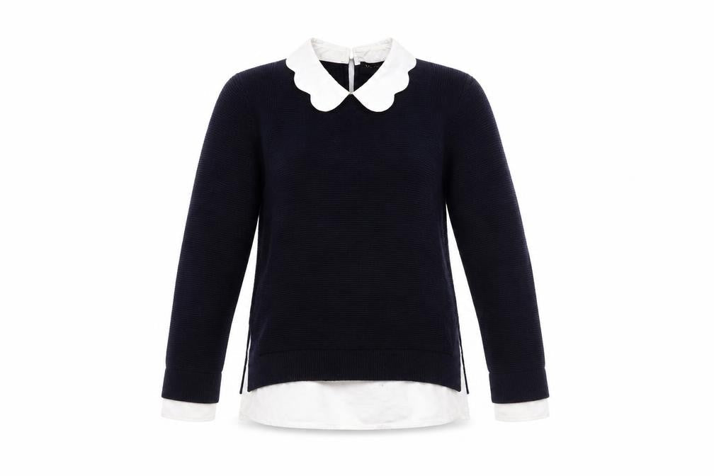 Womens UK Size 14 Ted Baker Blue Pullover Jumper