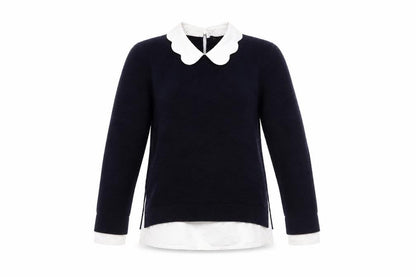 Womens UK Size 14 Ted Baker Blue Pullover Jumper