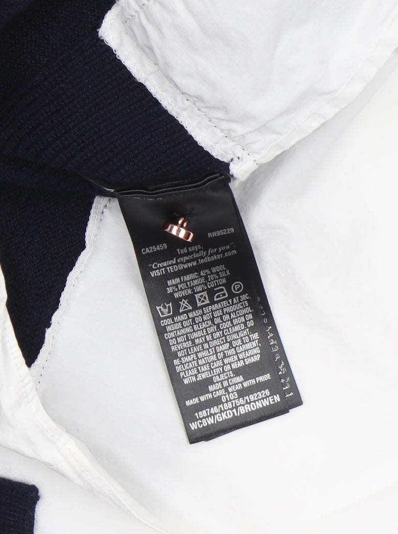 Womens UK Size 14 Ted Baker Blue Pullover Jumper