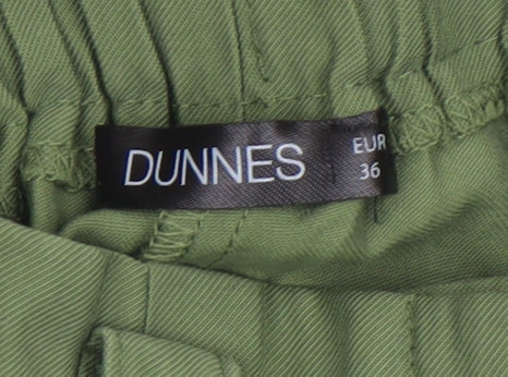 Womens UK Size 8 Dunnes Regular Fit Cargo Green Trousers