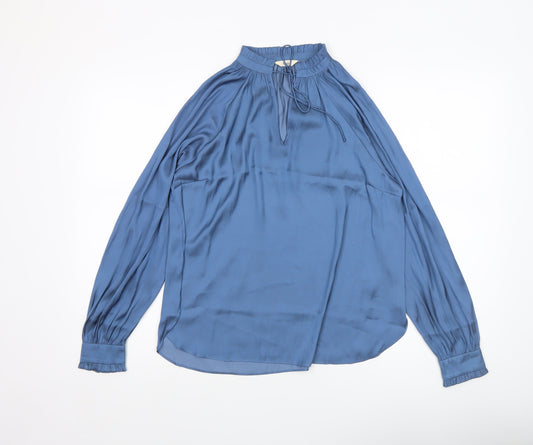 Womens UK Size 4 Hush Blue Tunic Blouse