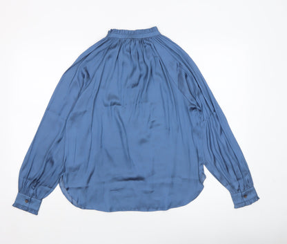 Womens UK Size 4 Hush Blue Tunic Blouse