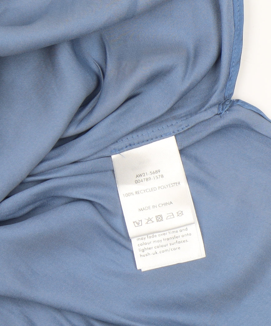 Womens UK Size 4 Hush Blue Tunic Blouse