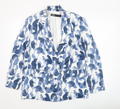 Womens UK Size XS Zara Regular Blue Blazer