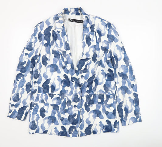 Womens UK Size XS Zara Regular Blue Blazer