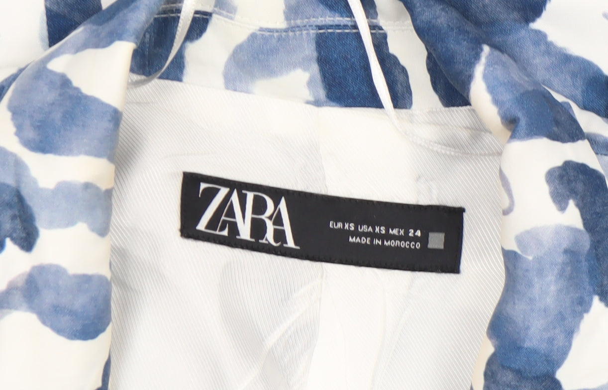 Womens UK Size XS Zara Regular Blue Blazer