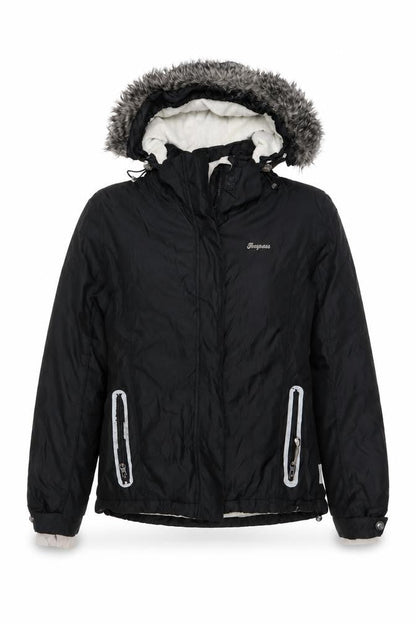 Womens UK Size M Trespass Black Parka Coat