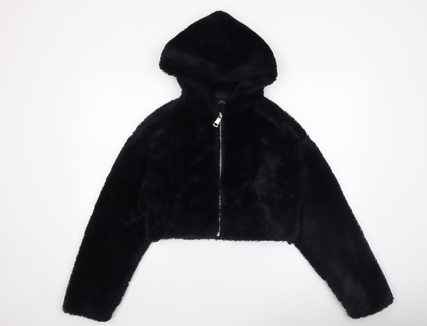 Womens UK Size XS Urban Outfitters Black Bomber Jacket