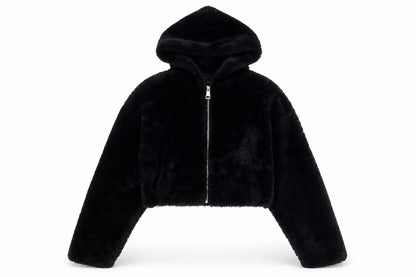 Womens UK Size XS Urban Outfitters Black Bomber Jacket