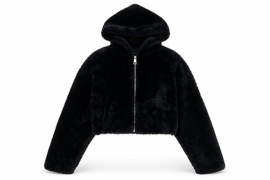 Womens UK Size XS Urban Outfitters Black Bomber Jacket