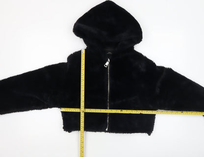 Womens UK Size XS Urban Outfitters Black Bomber Jacket