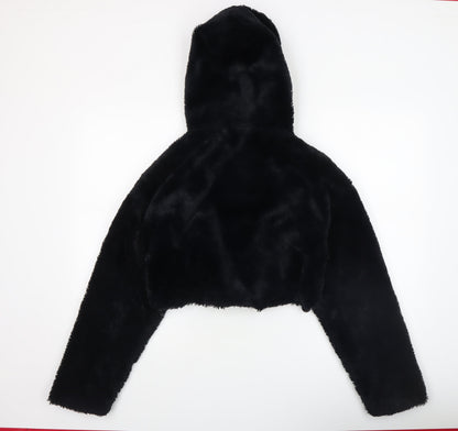 Womens UK Size XS Urban Outfitters Black Bomber Jacket
