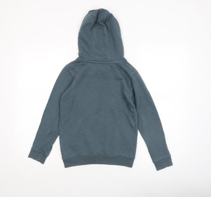 Boys UK Size 8-9 Years Lyle & Scott Blue Pullover Hoodie