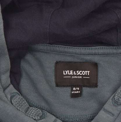 Boys UK Size 8-9 Years Lyle & Scott Blue Pullover Hoodie