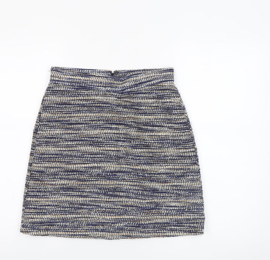Womens UK Size 10 Warehouse Straight & Pencil Tweed Skirt