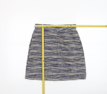 Womens UK Size 10 Warehouse Straight & Pencil Tweed Skirt