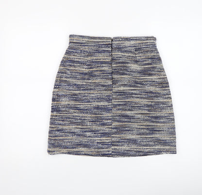 Womens UK Size 10 Warehouse Straight & Pencil Tweed Skirt