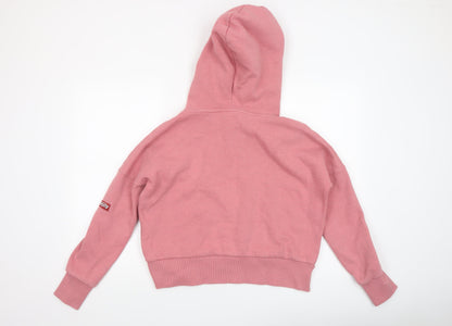 Womens UK Size 8 Superdry Pink Pullover Hoodie