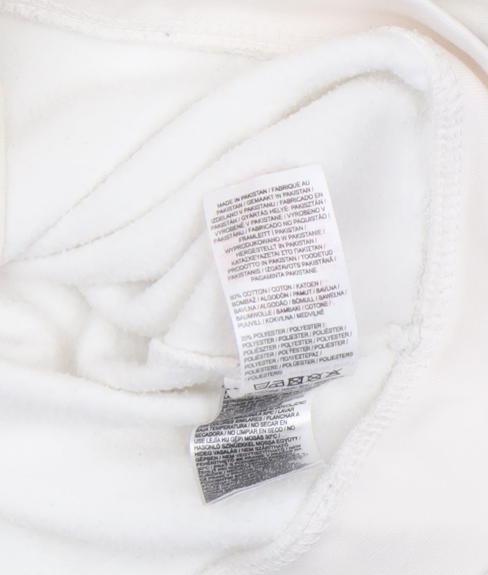 Womens UK Size 12 Slazenger White Full Zip Hoodie