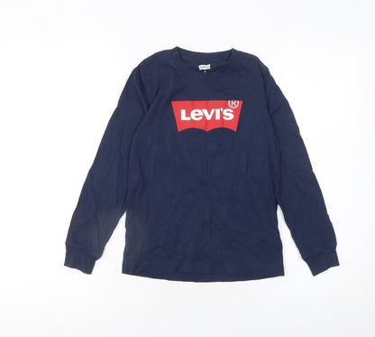 Boys UK Size 8 Years Levi's Blue Basic T-Shirt