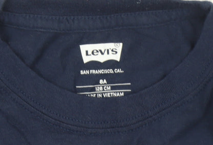 Boys UK Size 8 Years Levi's Blue Basic T-Shirt