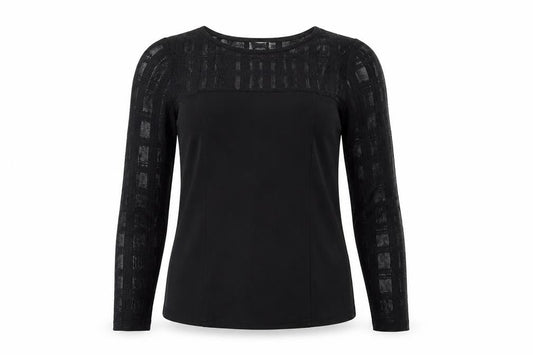 Womens UK Size 10 River Island Black Basic Blouse