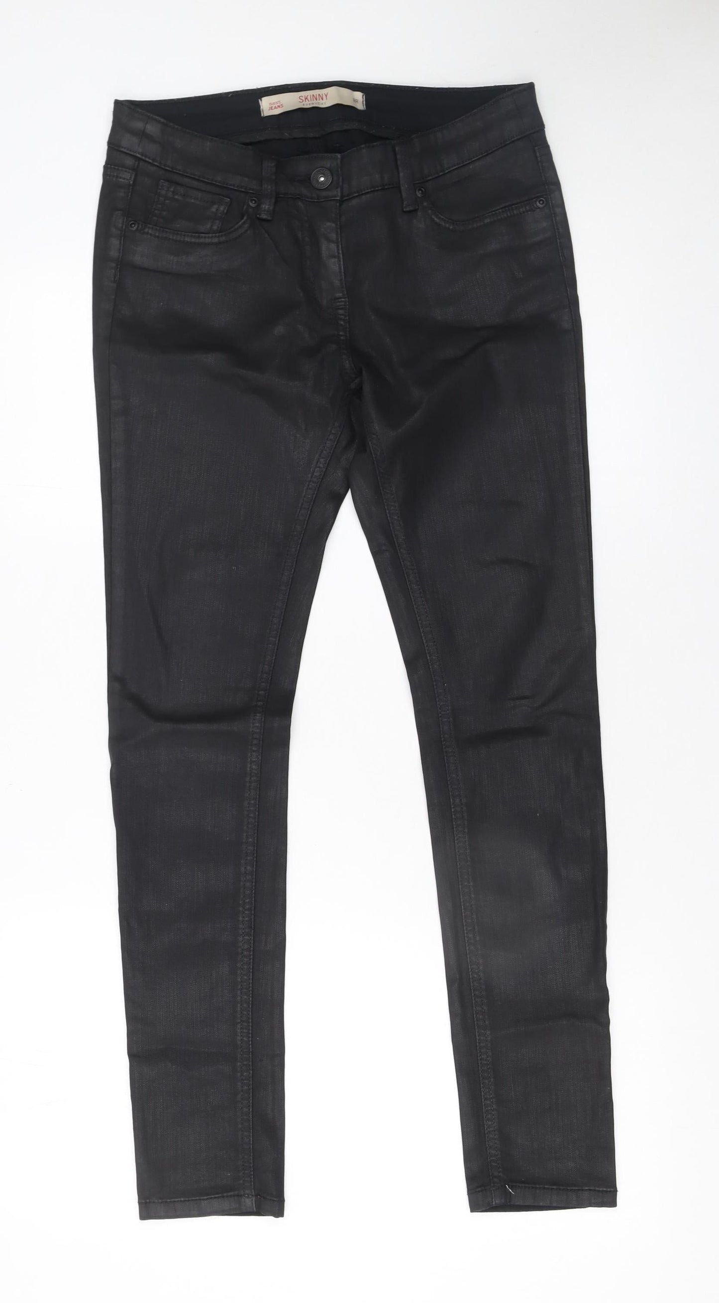 Womens UK Size 8 NEXT Slim Fit Jegging Black Trousers