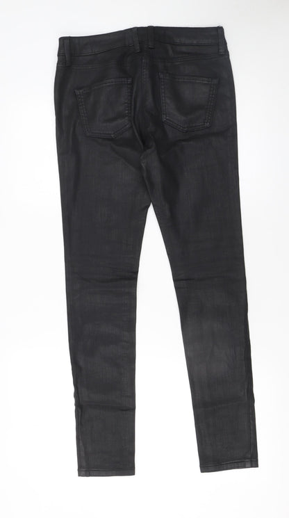 Womens UK Size 8 NEXT Slim Fit Jegging Black Trousers