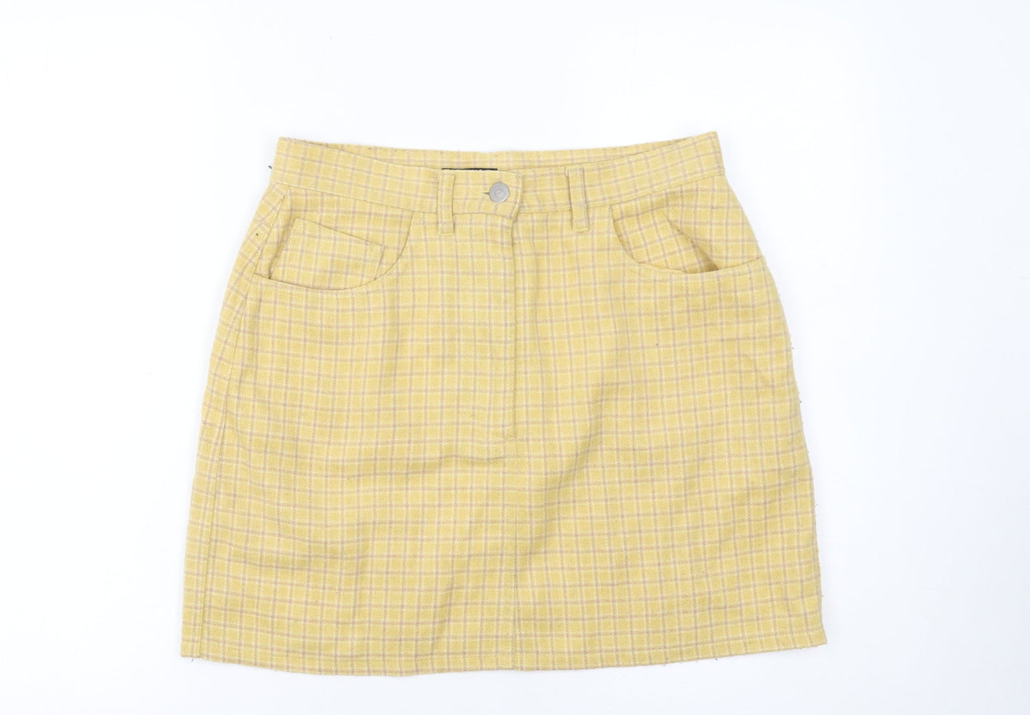 Womens UK Size 14 Sisley Straight & Pencil Tweed Skirt