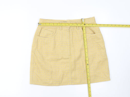 Womens UK Size 14 Sisley Straight & Pencil Tweed Skirt