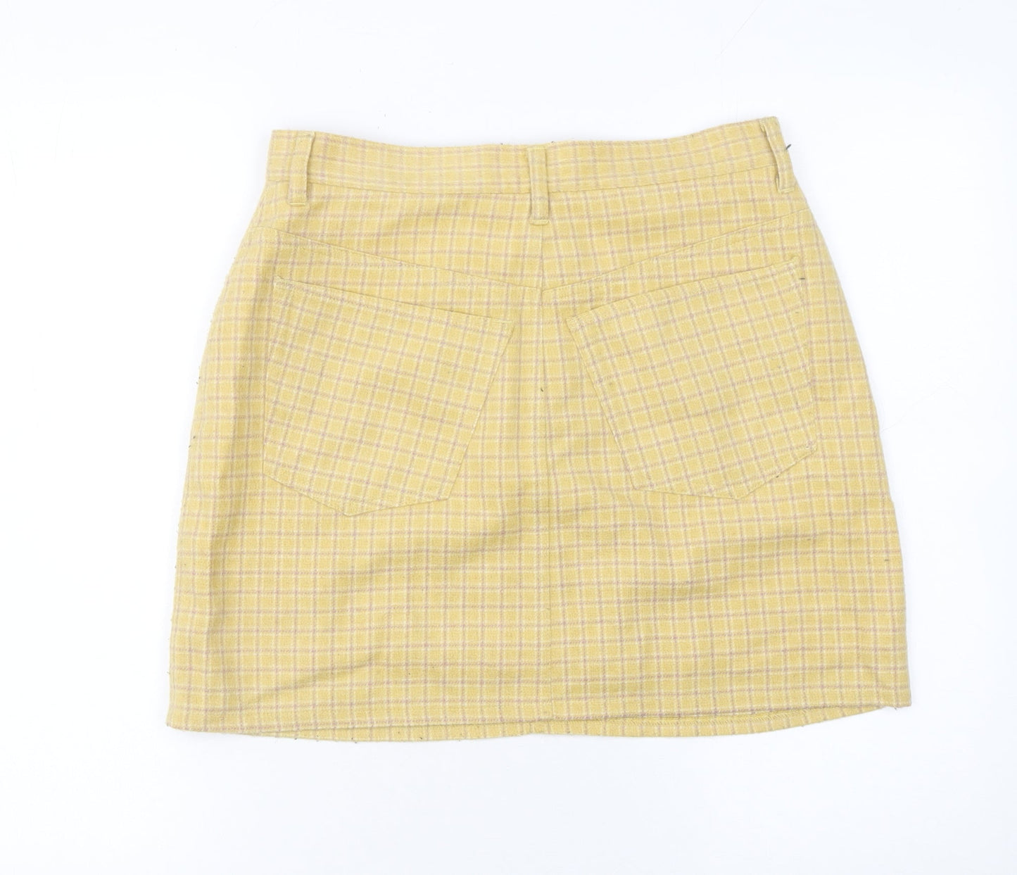 Womens UK Size 14 Sisley Straight & Pencil Tweed Skirt