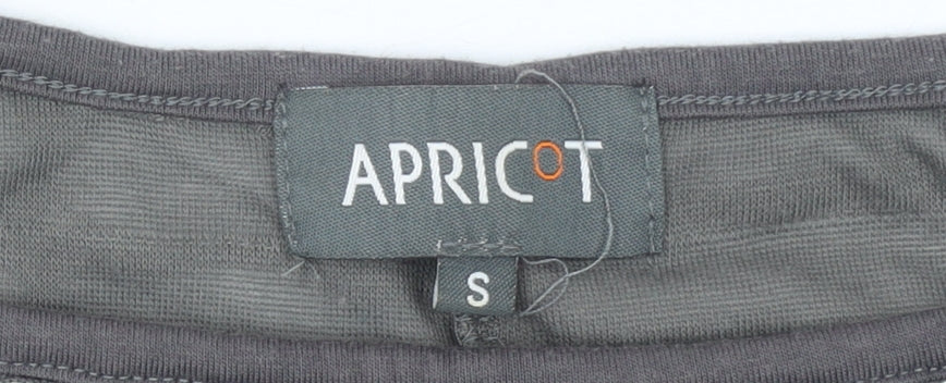 Womens UK Size S Apricot Grey Pullover Jumper