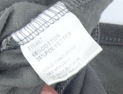 Womens UK Size S Apricot Grey Pullover Jumper