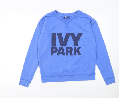 Womens UK Size S IVY PARK Blue Pullover Sweatshirt