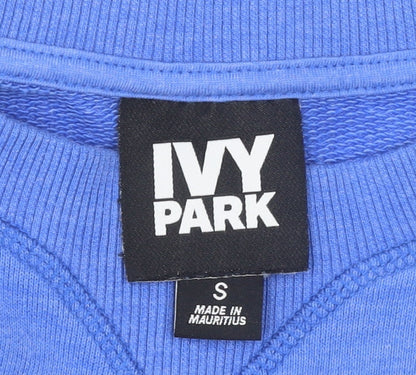 Womens UK Size S IVY PARK Blue Pullover Sweatshirt
