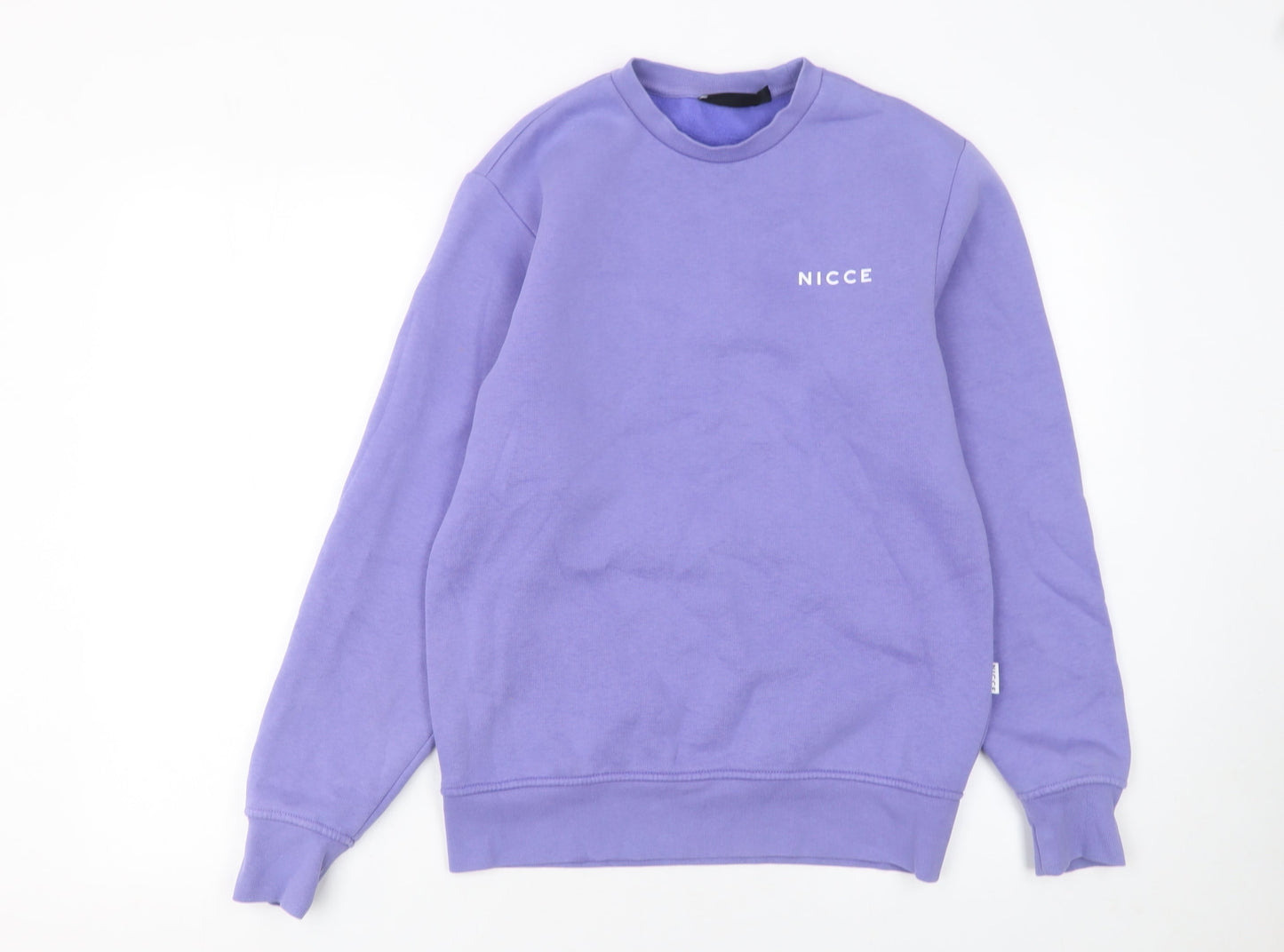 Mens UK Size XS NICCE Purple Pullover Sweatshirt