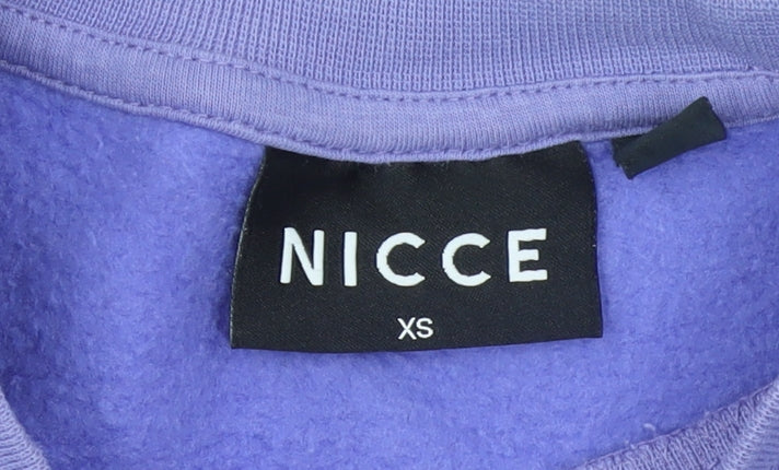 Mens UK Size XS NICCE Purple Pullover Sweatshirt