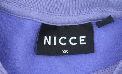 Mens UK Size XS NICCE Purple Pullover Sweatshirt