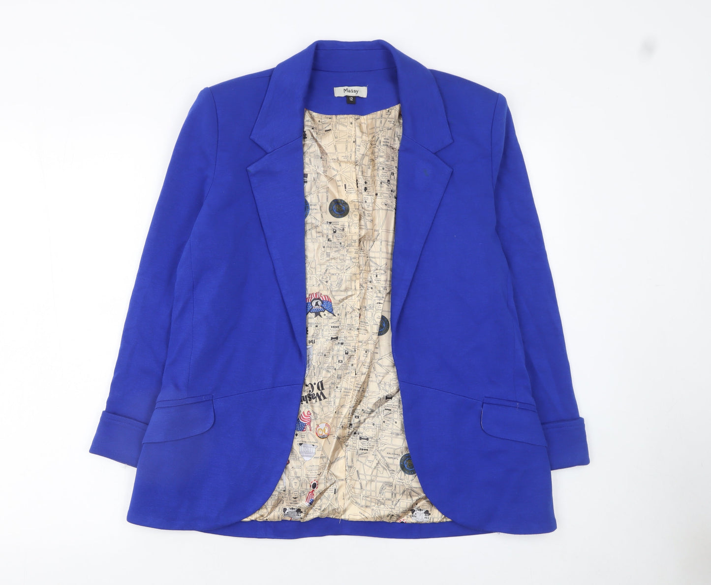 Womens UK Size 12 Maisy Regular Blue Blazer