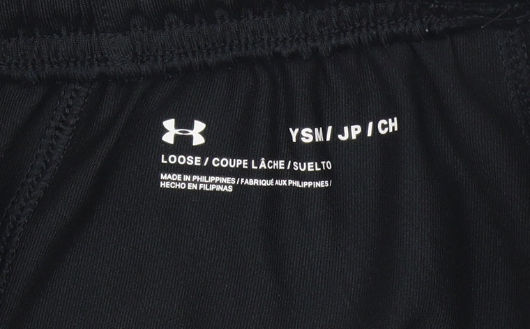 Boys UK Size S Under armour Regular Fit Jogger Black Trousers