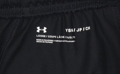 Boys UK Size S Under armour Regular Fit Jogger Black Trousers
