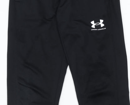 Boys UK Size S Under armour Regular Fit Jogger Black Trousers