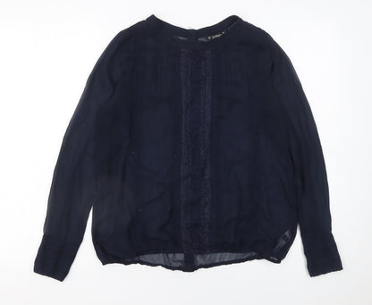 Womens UK Size 10 Dunnes Blue Basic Blouse