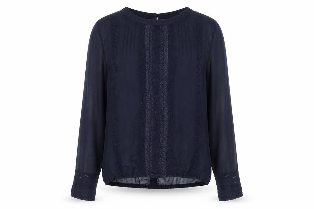 Womens UK Size 10 Dunnes Blue Basic Blouse