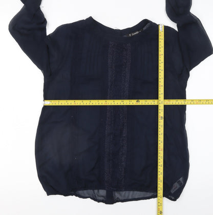 Womens UK Size 10 Dunnes Blue Basic Blouse
