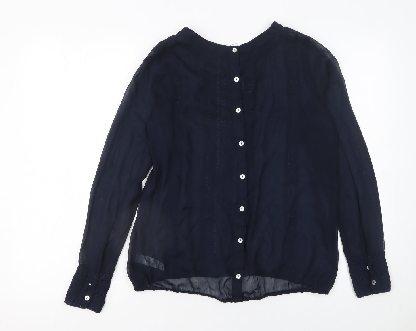 Womens UK Size 10 Dunnes Blue Basic Blouse
