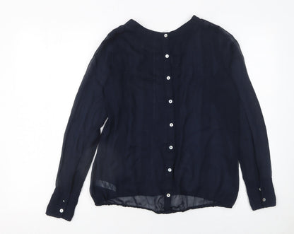 Womens UK Size 10 Dunnes Blue Basic Blouse
